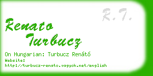 renato turbucz business card